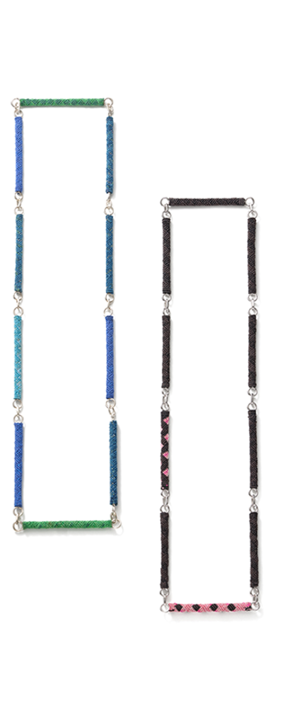 Eum_Diamond Pattern Segment Necklace (800)