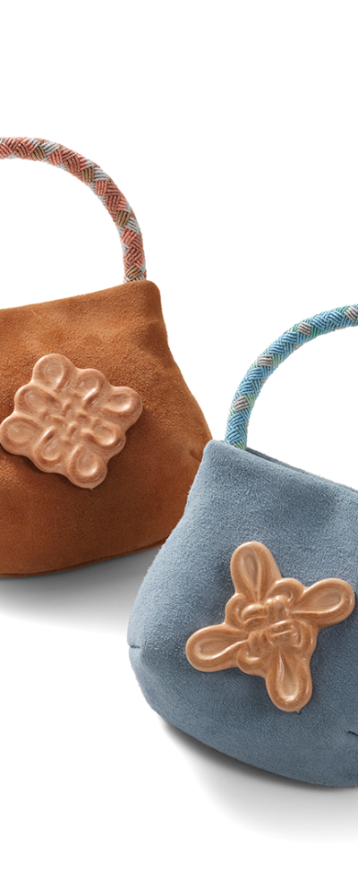 Iyeum_Diamond Pattern Handle Decoration Mini Bag