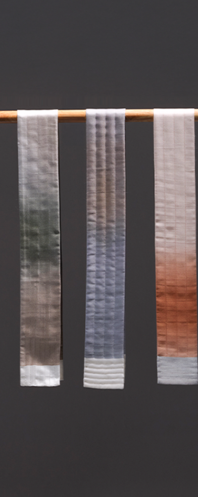 Time-Trace Quilted Silk Scarf
