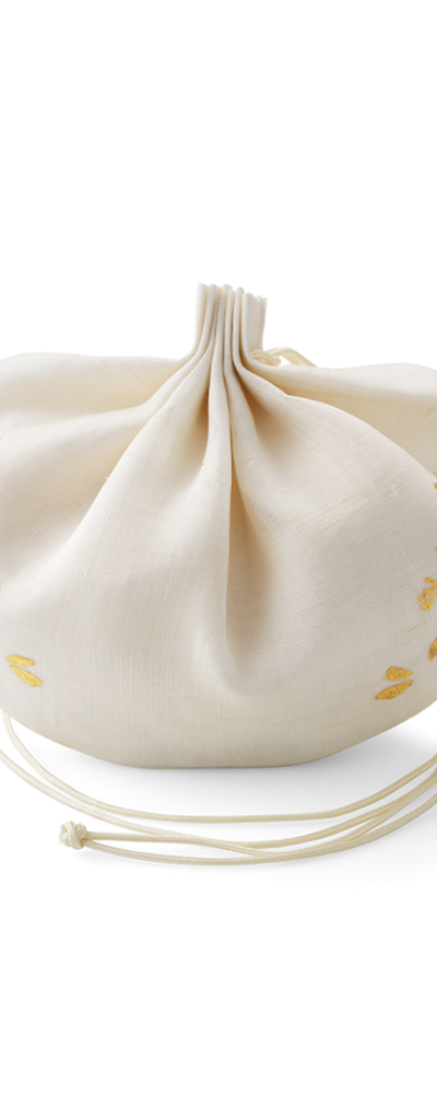 Ramie Gold Foil Pouch (Large)