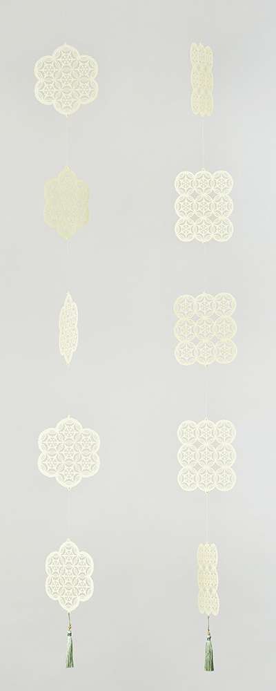 Flower Pattern Hanji Mobile 5-Tier