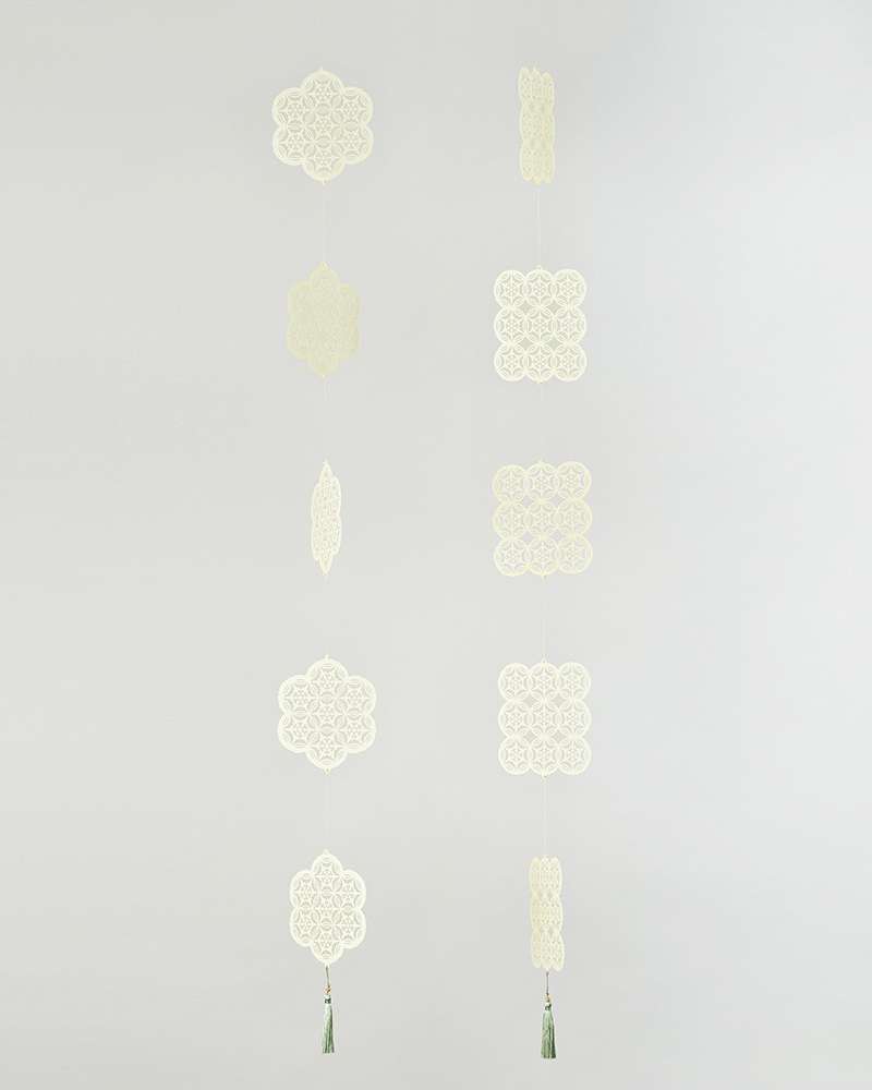 Flower Pattern Hanji Mobile 5-Tier