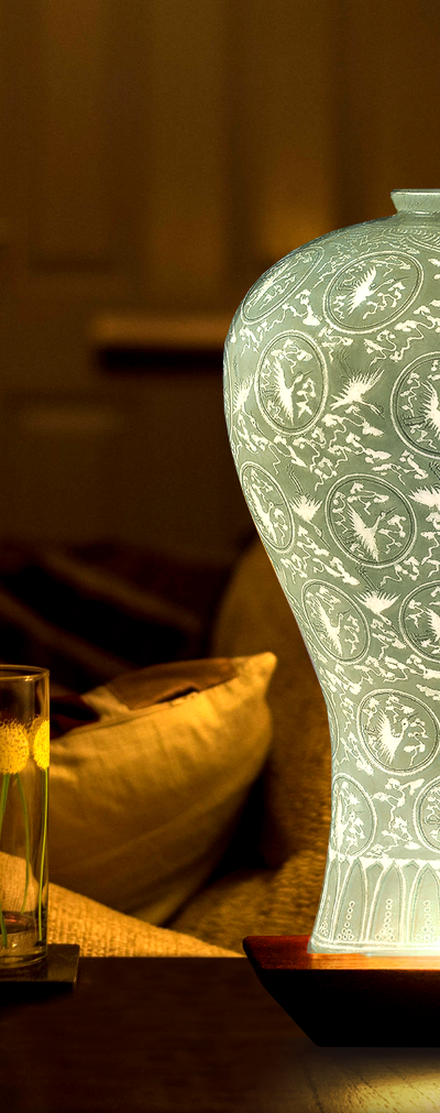 Goryeo Celadon Hanji Lamp