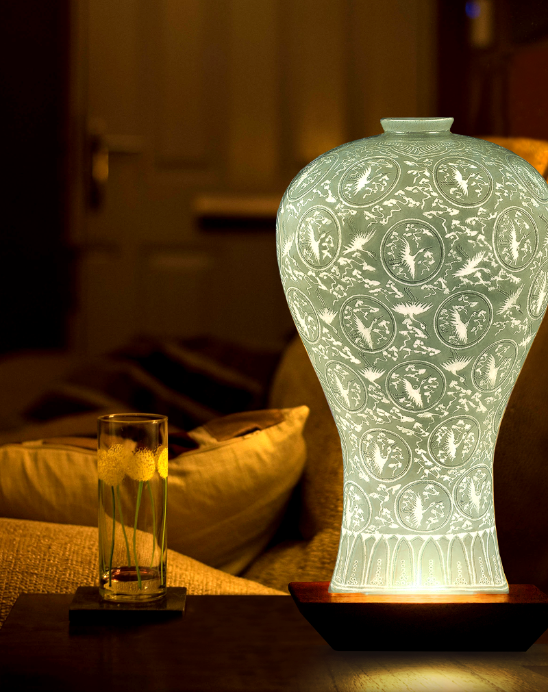 Goryeo Celadon Hanji Lamp