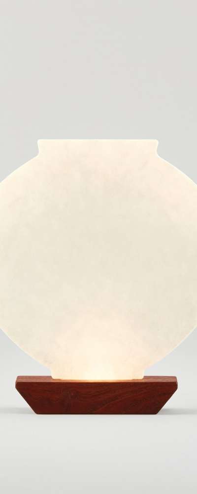 Moon Jar Hanji Lamp