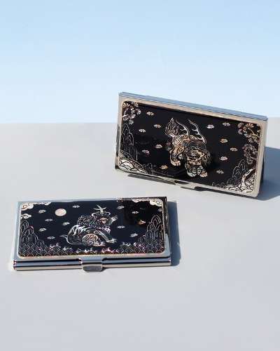 Abalone Mother-of-Pearl Business Card Case (Haetchi, Cheonrok)