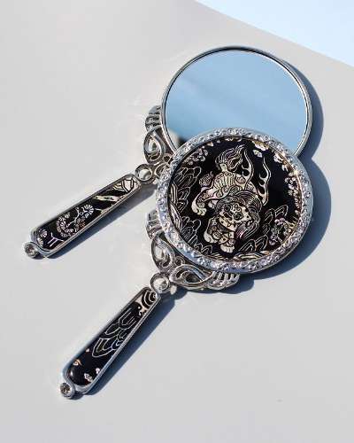 Mother-of-Pearl Hand Mirror