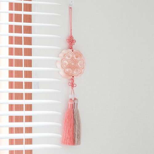 Cloud Flower Scented Norigae + Aroma Oil Set (Coral)
