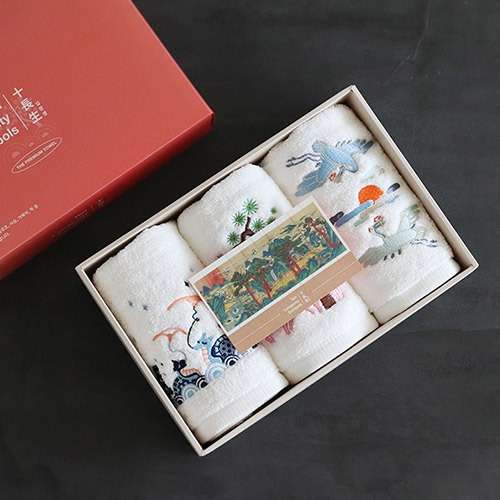 Ten Symbols of Longevity Towel 3-Piece Set