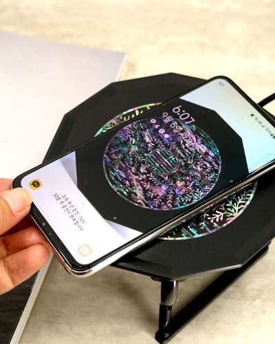 Mother-of-Pearl Inlay Wireless Charger (Cheon-do Tray Design)