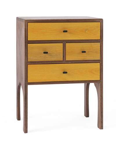 Side Table with Bat Motif