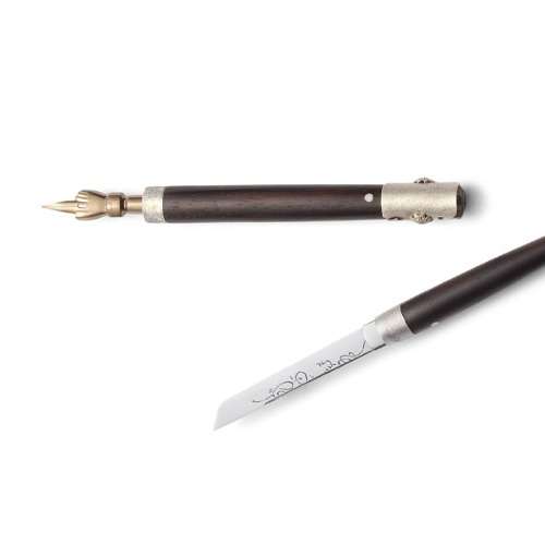 Ebony and Silver-Plated Pen Jangdo