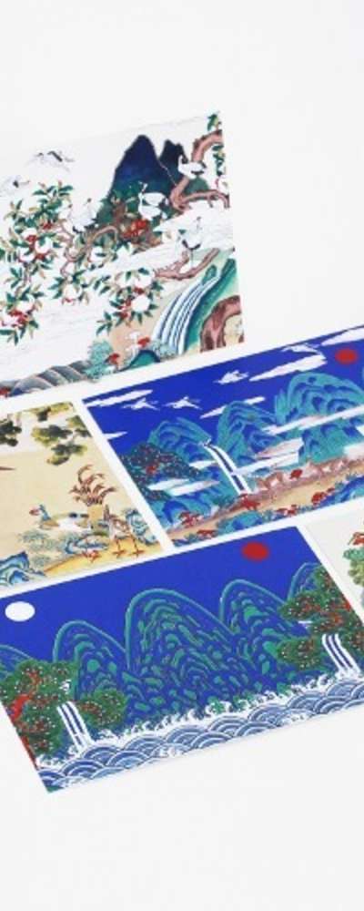 Folk Painting Postcard