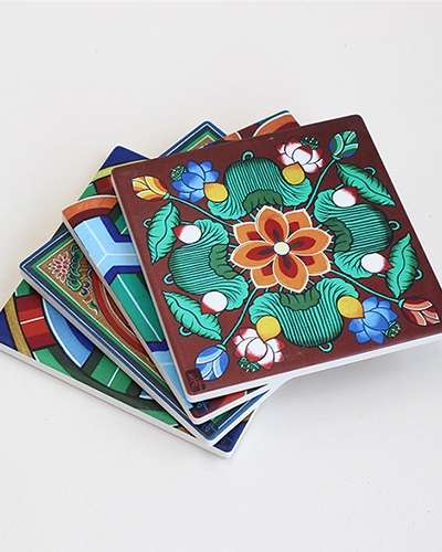 Dancheong Ceramic Coaster