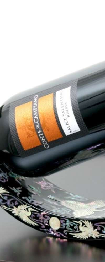 Mother-of-Pearl Lacquered Wine Holder Rack