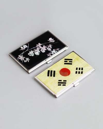 Mother-of-Pearl Inlay Business Card Case