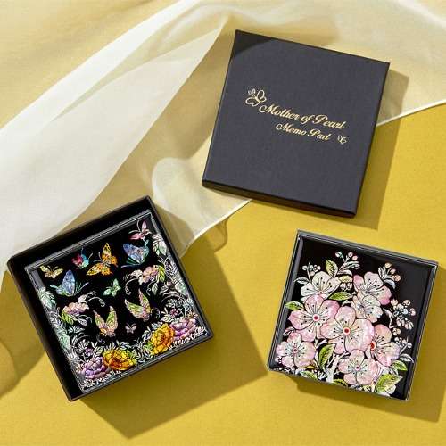 Mother-of-Pearl Adhesive Memo Notepad