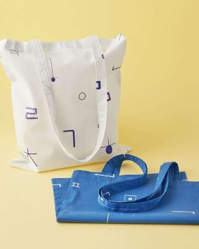 Hangul Pattern Cotton Eco Bag