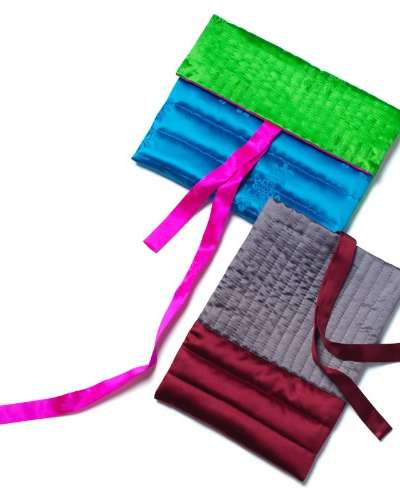 Color-Blocked Quilted Pouch