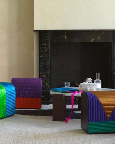 Solid Color Quilted Stool Cover