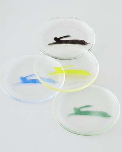Leisure Life Rabbit Plate (Yellow/Blue/Green/Black)