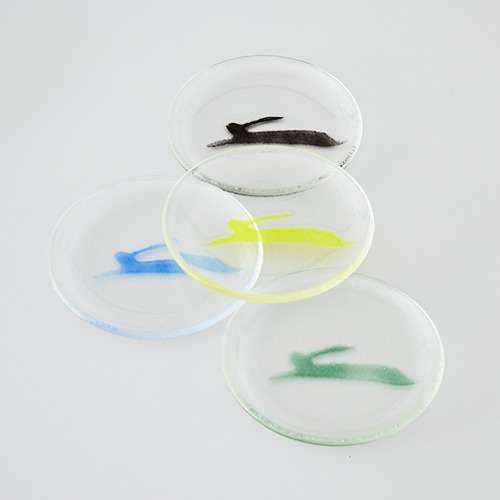 Leisure Life Rabbit Plate (Yellow/Blue/Green/Black)