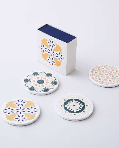 Royal Palace Tour Ceramic Teacup Coaster Set