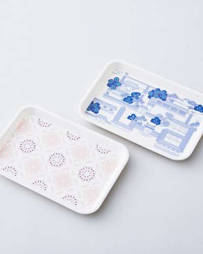 Royal Palace Tour Tray (Palace/Peony Pattern)