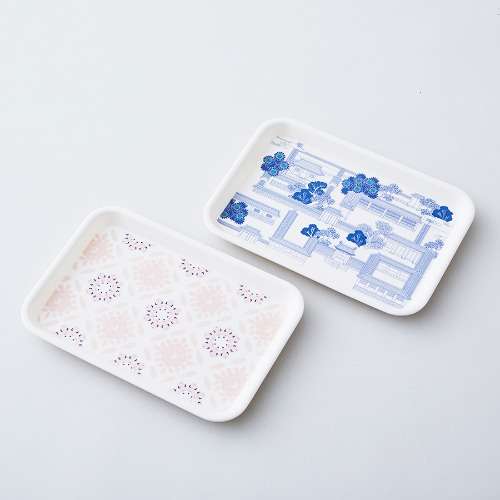 Royal Palace Tour Tray (Palace/Peony Pattern)