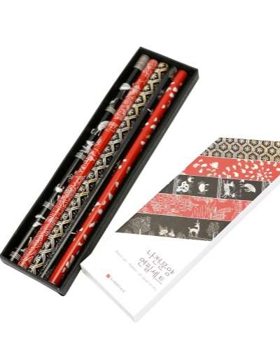 Mother-of-Pearl Pattern Pencil Set