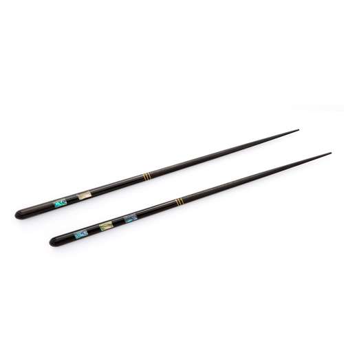 Square Mother-of-Pearl Chopsticks Black