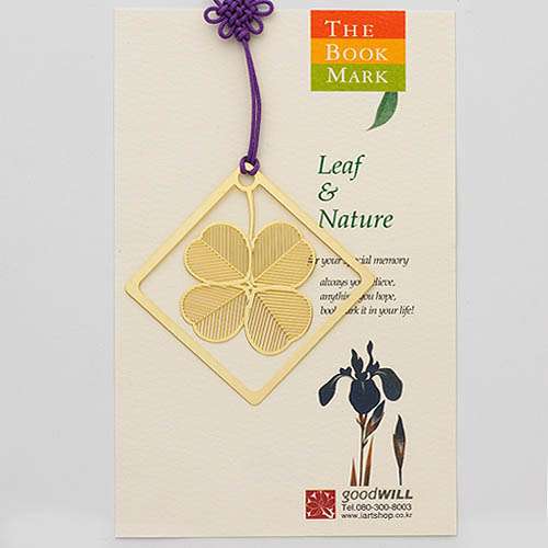 Square Clover Bookmark