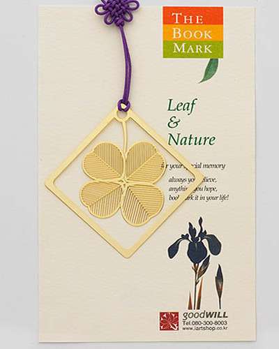 Square Clover Bookmark