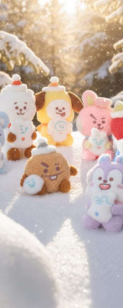 BT21スノーマンぬいぐるみ