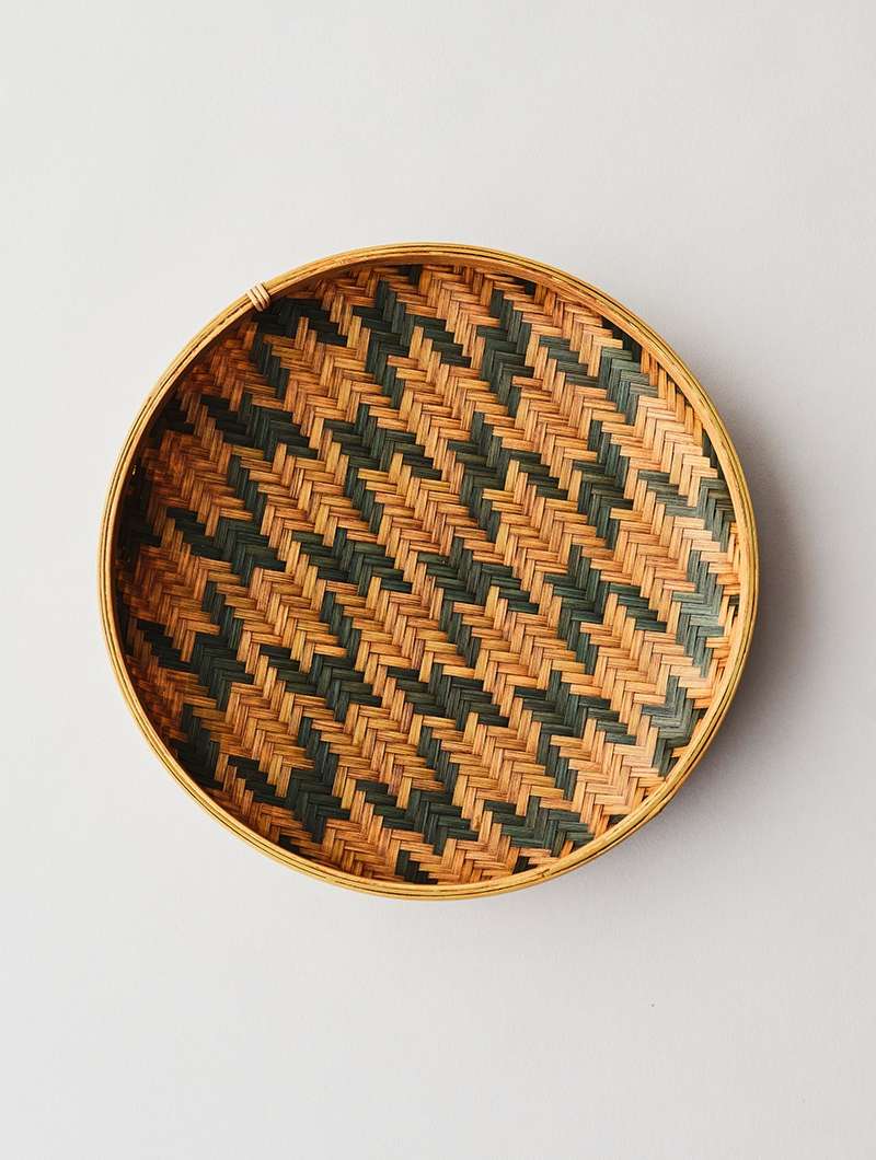 Dye-Lacquered Bamboo Sieve