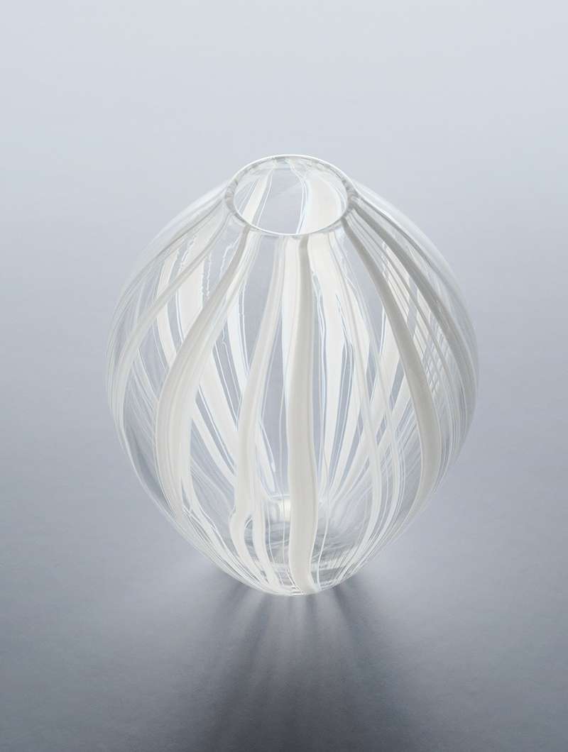 Striped Stem Vase
