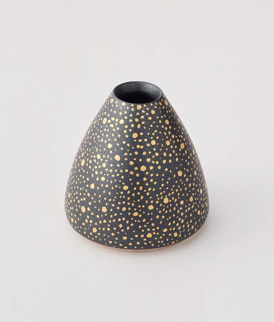 Black Night Milky Way Gold Pen Holder