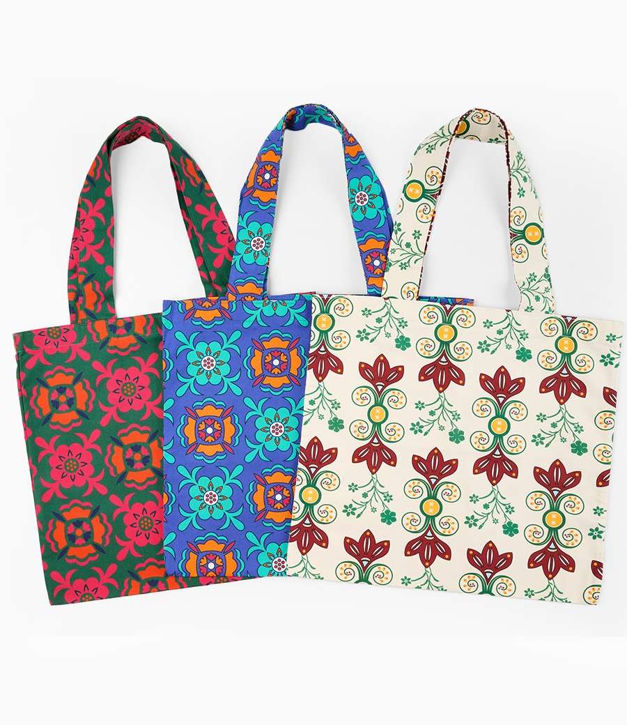 Peony Flower Art Bag