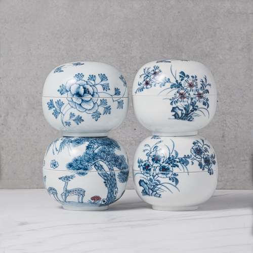 Blue and White Porcelain Incense Container Series (1pc)