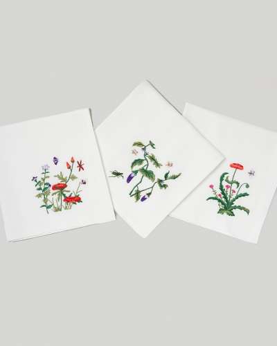 刺繍麻布ふきん(1枚)