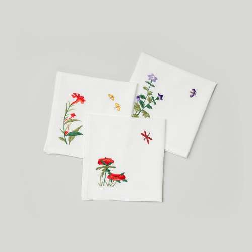 Embroidered Cotton Handkerchief (1p)