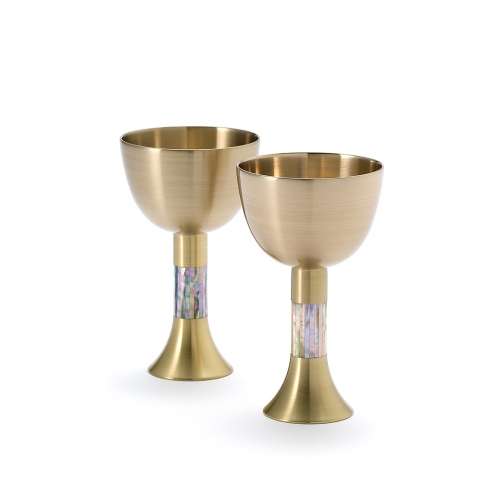 Mother-of-Pearl Bronzeware Cup Set (2p)