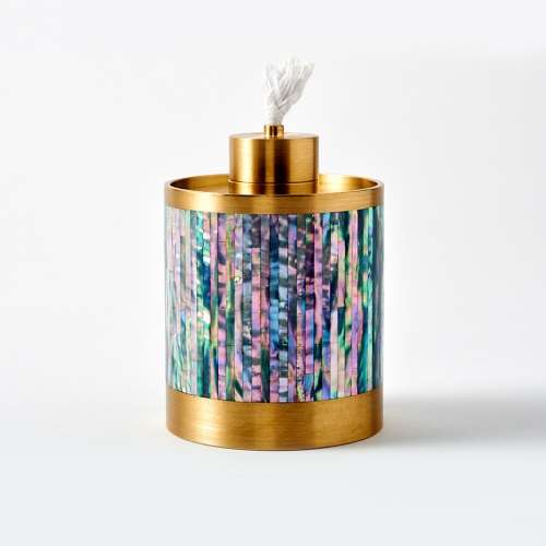 Mother-of-Pearl Oil Lamp