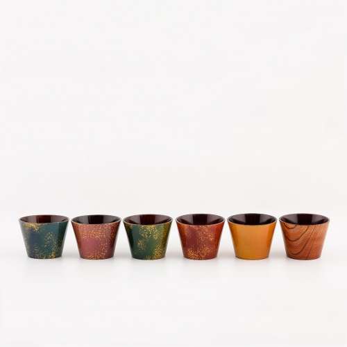 Milky Way Japanese Zelkova Lacquer Cup (1P)