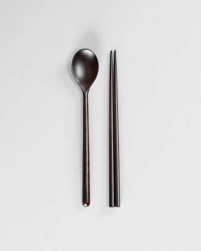 オダン 自然漆塗 スプーンフォークセット（1セット）
