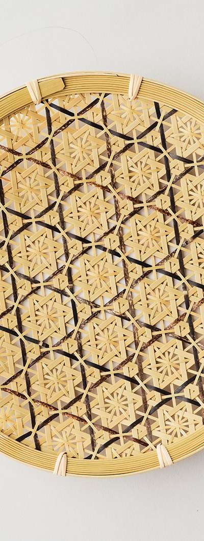 Chrysanthemum Pattern Bamboo Plate