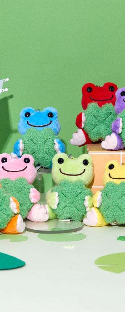 ピクルスザフロッグ 8CM クローバー ぬいぐるみ キーリング