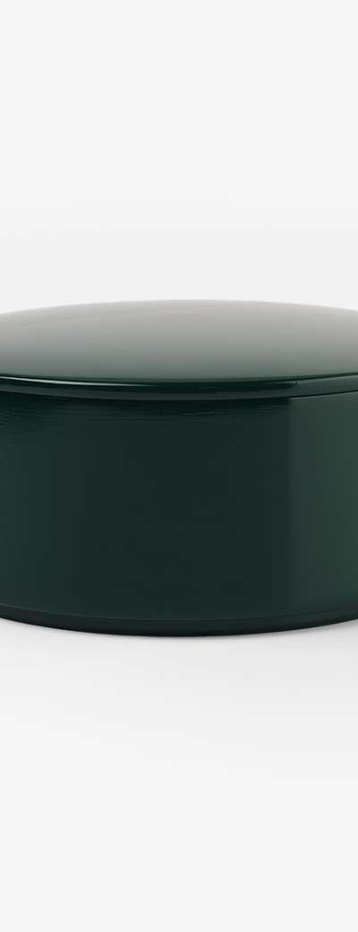 Lacquered Food Container (Green)