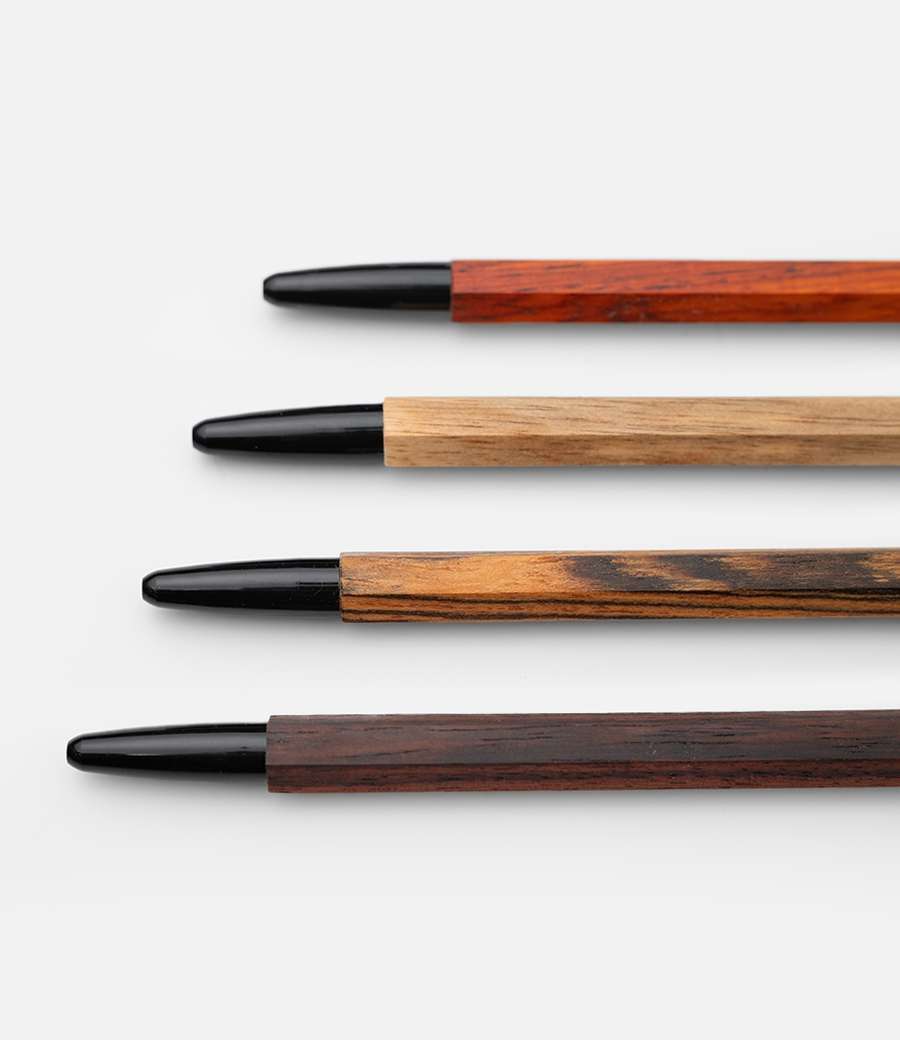 Hexagonal Wood Ballpoint Pen