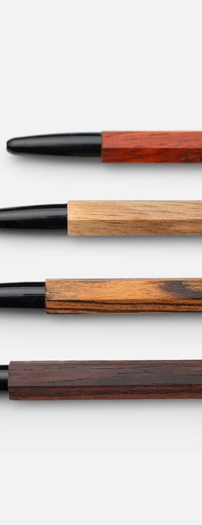 Hexagonal Wood Ballpoint Pen